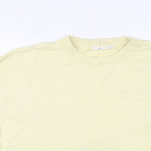 Primark Womens Yellow Crew Neck  Viscose Pullover Jumper Size 14