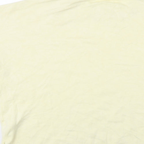 Primark Womens Yellow Crew Neck  Viscose Pullover Jumper Size 14