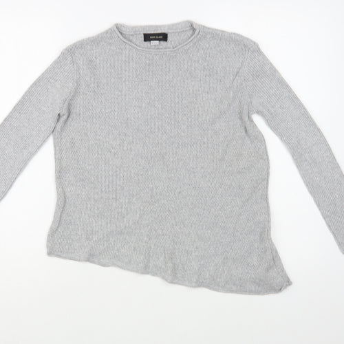 River Island Girls Grey Crew Neck  Acrylic Pullover Jumper Size 9-10 Years  Pullover
