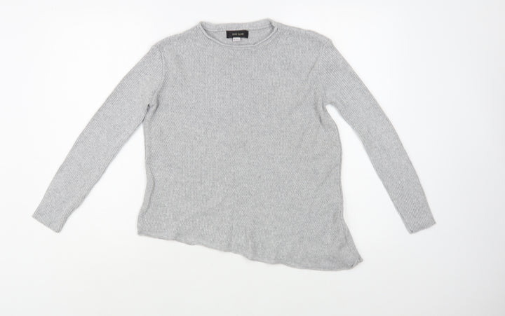 River Island Girls Grey Crew Neck  Acrylic Pullover Jumper Size 9-10 Years  Pullover