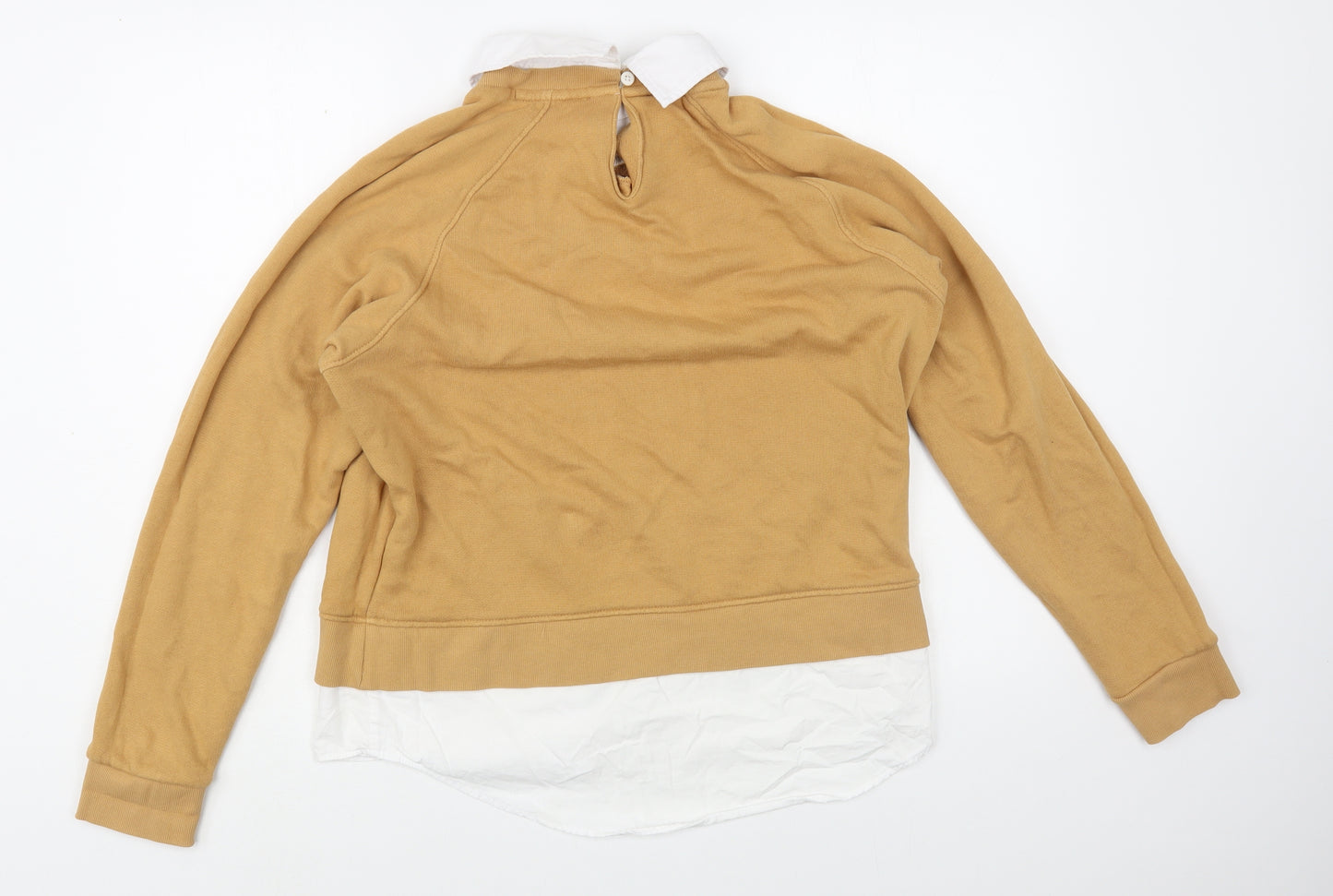 NEXT Womens Beige  Cotton Pullover Sweatshirt Size M  Pullover