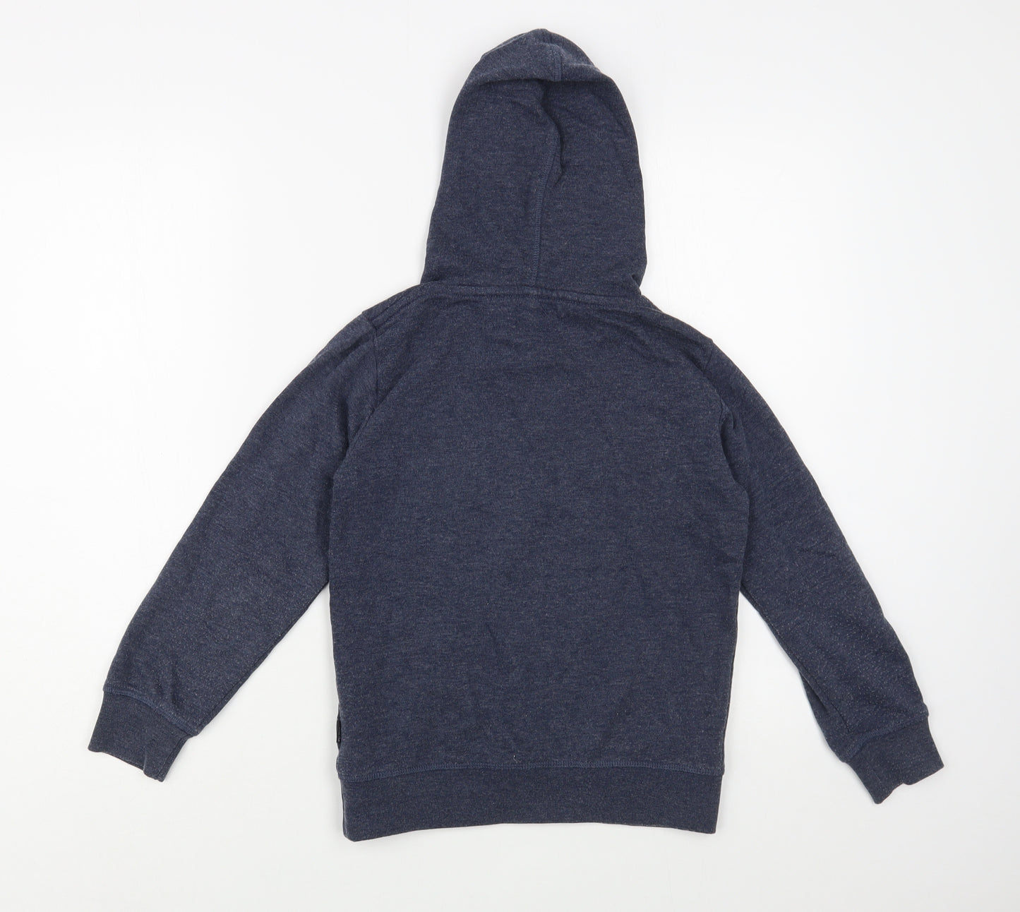 name it Boys Blue  Cotton Pullover Hoodie Size 7-8 Years  Pullover