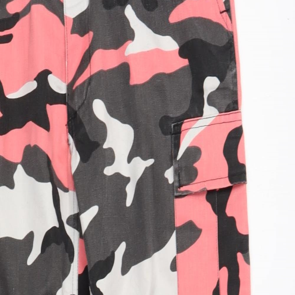 Johnsons of Leeds Mens Multicoloured Camouflage Polyester Cargo Trousers Size 34 in L32 in Regular Button