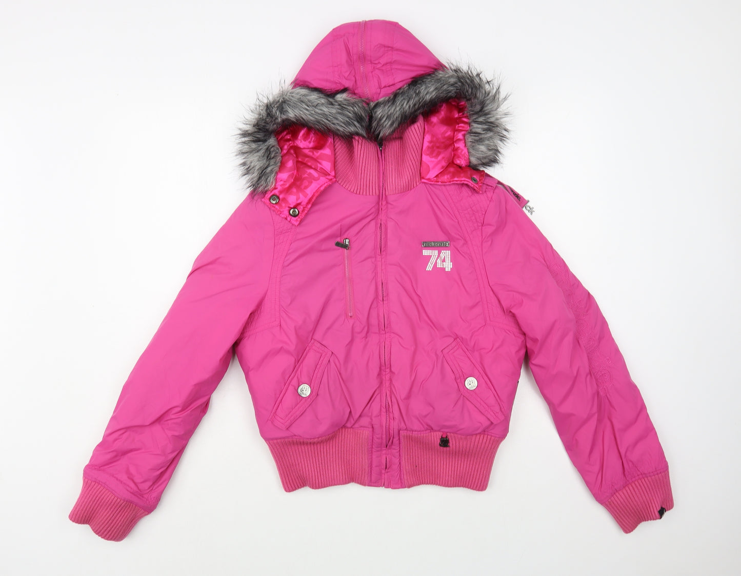 McKenzie Womens Pink   Puffer Jacket Jacket Size 12  Zip