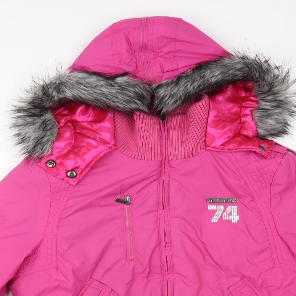 McKenzie Womens Pink   Puffer Jacket Jacket Size 12  Zip