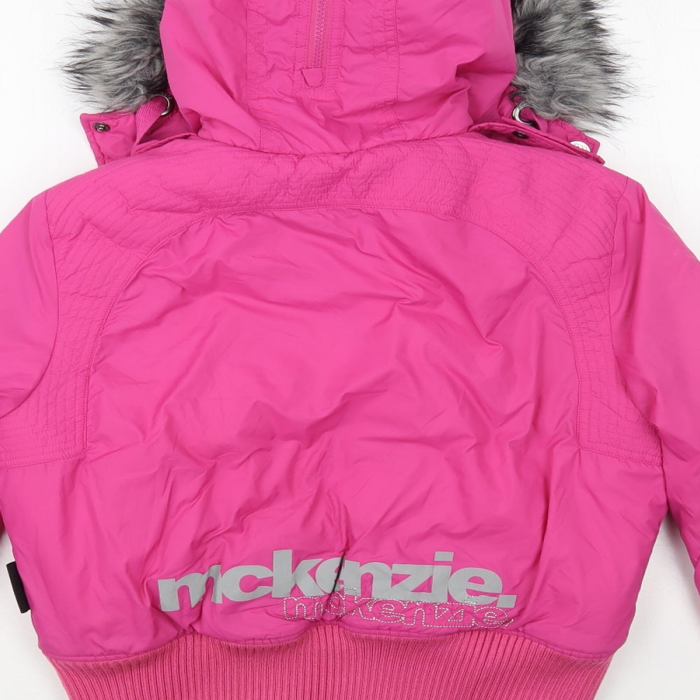 McKenzie Womens Pink   Puffer Jacket Jacket Size 12  Zip