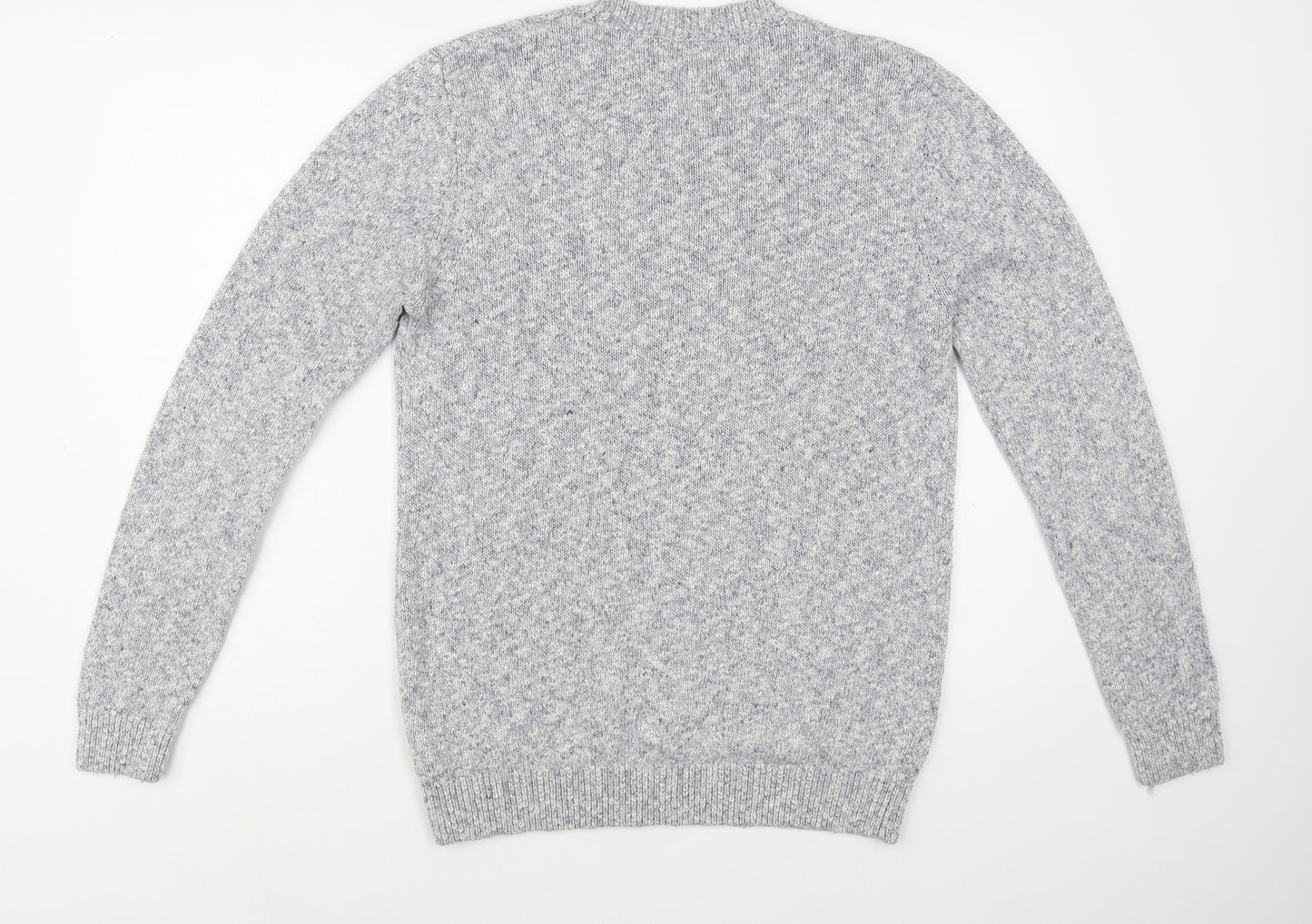 NEXT Mens Grey Crew Neck  Cotton Pullover Jumper Size S