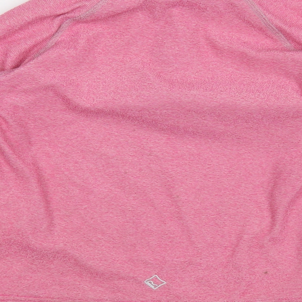 Regatta Girls Pink  Polyester Pullover Sweatshirt Size 7-8 Years  Zip