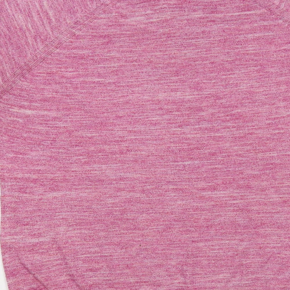 TU Womens Pink Crew Neck  Polyester Pullover Jumper Size 14