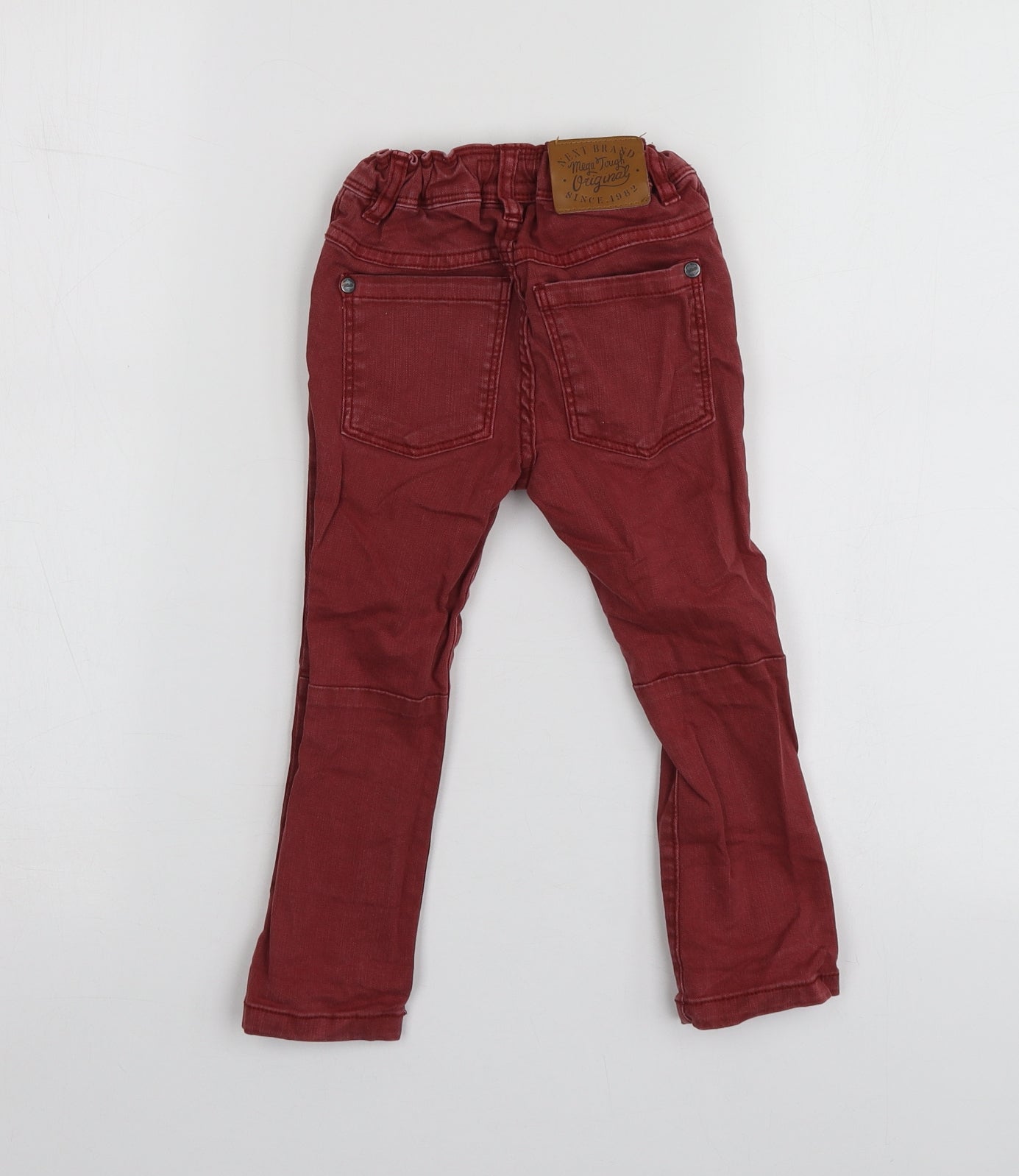 NEXT Boys Red  Cotton Jogger Jeans Size 18-24 Months