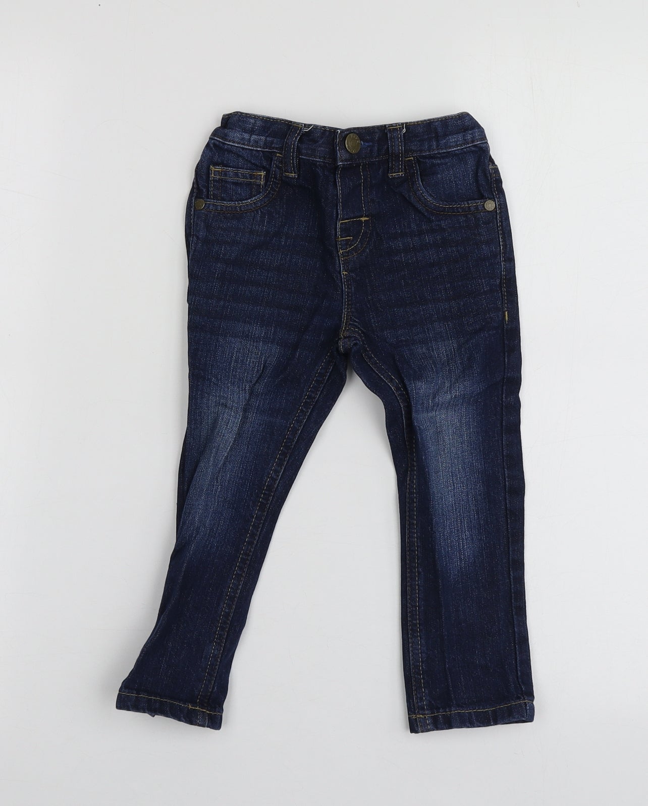 Blue Zoo Boys Blue  Cotton Jogger Jeans Size 18-24 Months
