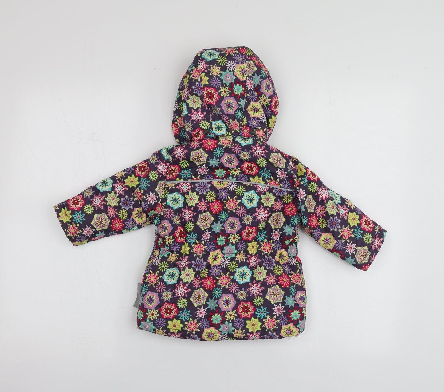 name it Girls Multicoloured Geometric  Jacket  Size 9-12 Months