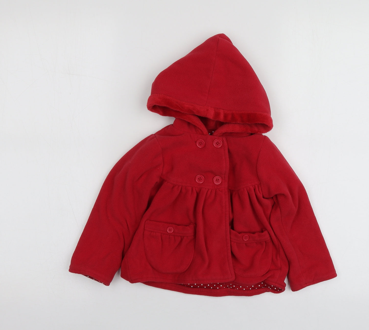 George Girls Red   Jacket  Size 12-18 Months