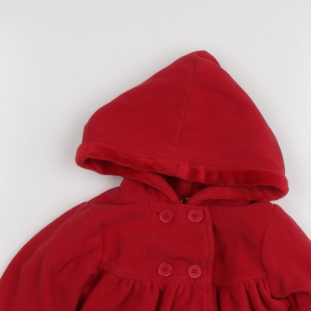 George Girls Red   Jacket  Size 12-18 Months