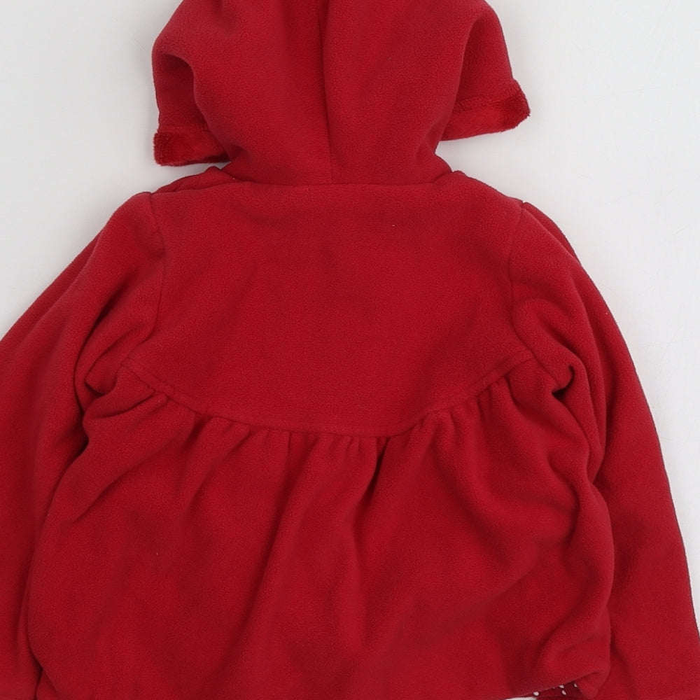 George Girls Red   Jacket  Size 12-18 Months