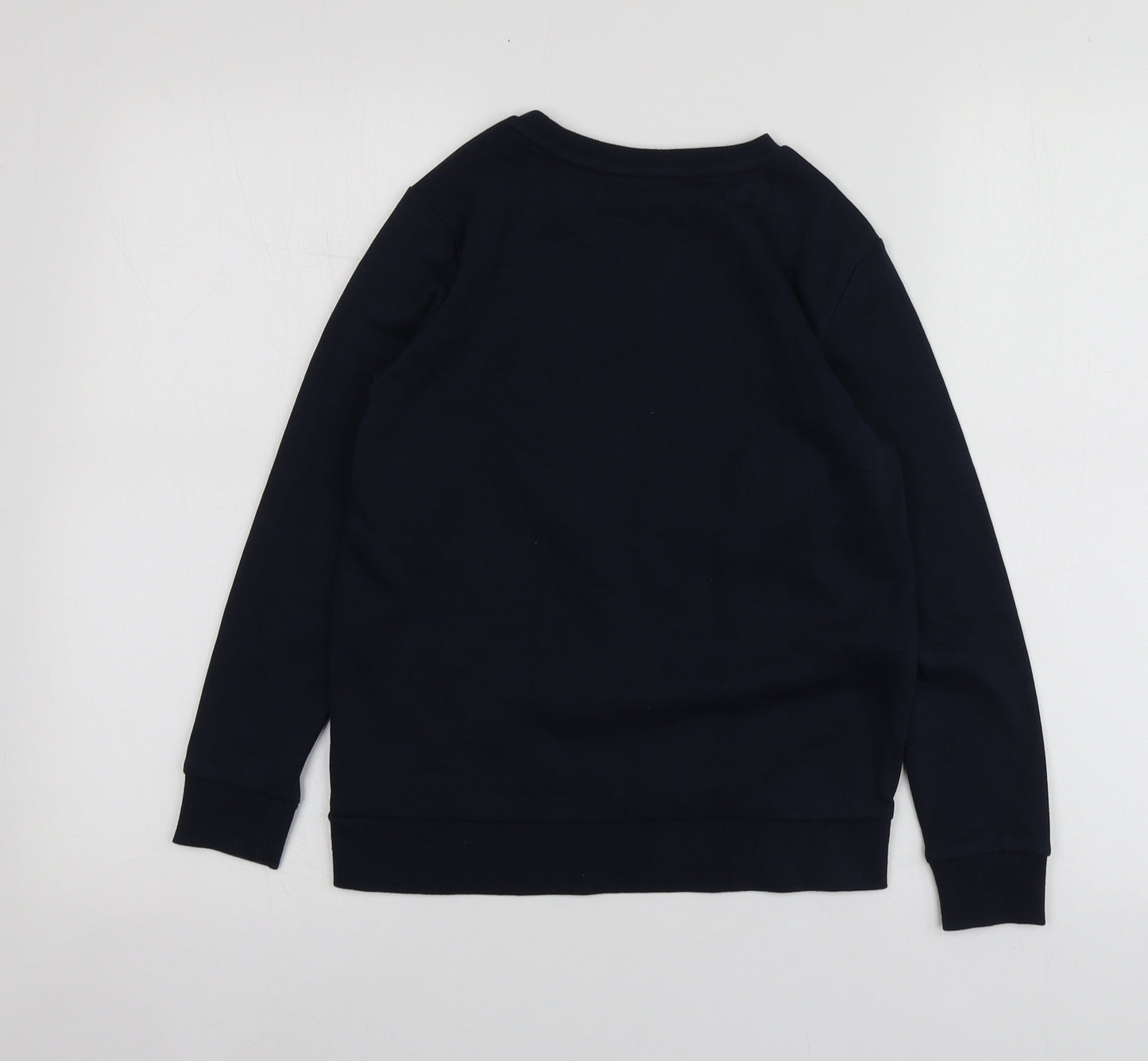 Dunnes Stores Boys Blue Geometric Cotton Pullover Sweatshirt Size 8-9 Years   - Santa Hoodie