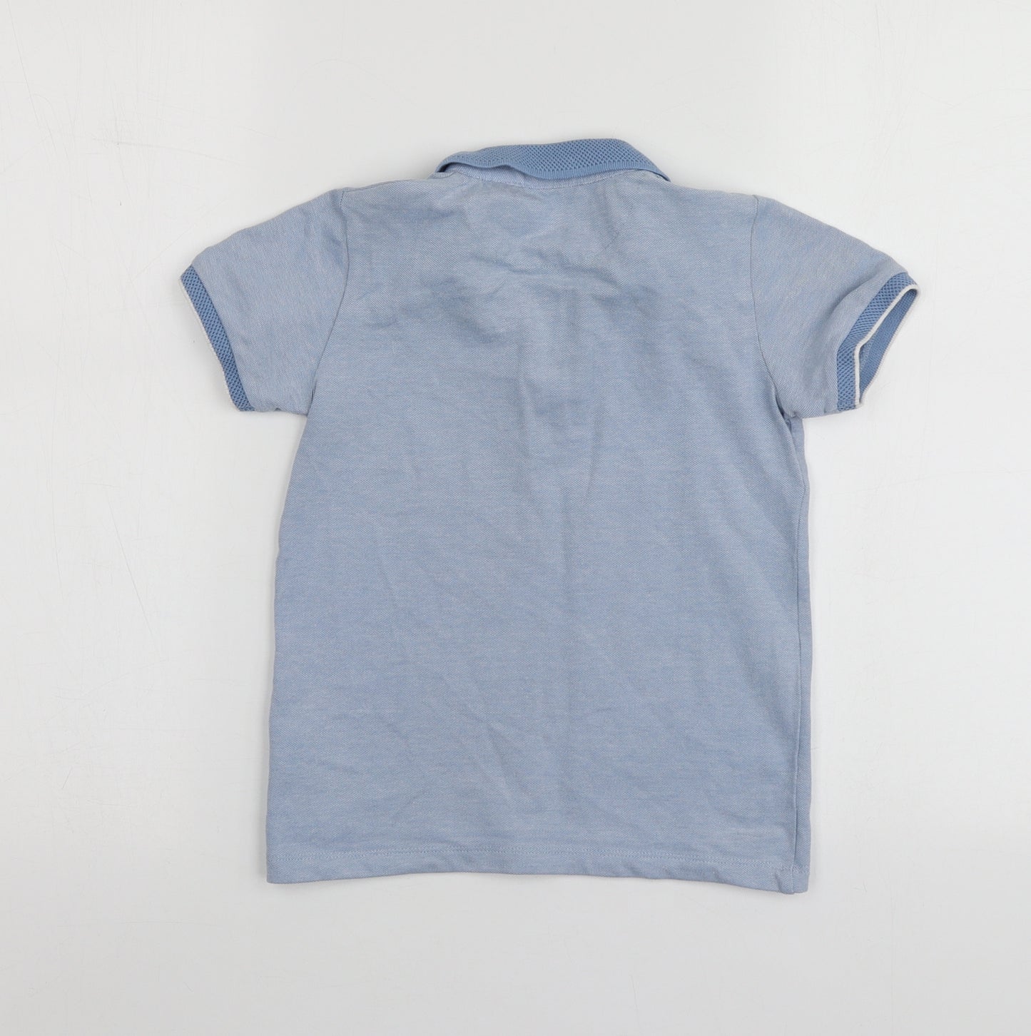 NEXT Boys Blue  Cotton Basic Polo Size 6 Years Collared