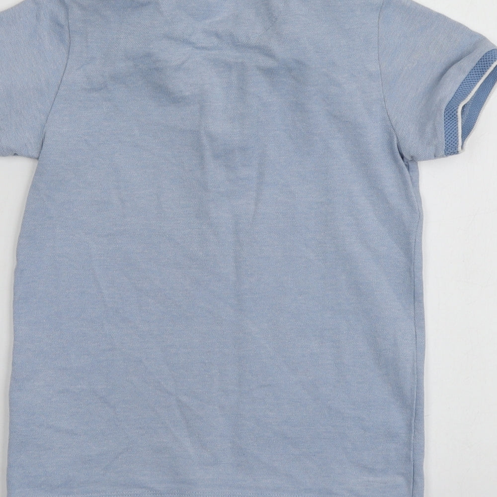 NEXT Boys Blue  Cotton Basic Polo Size 6 Years Collared