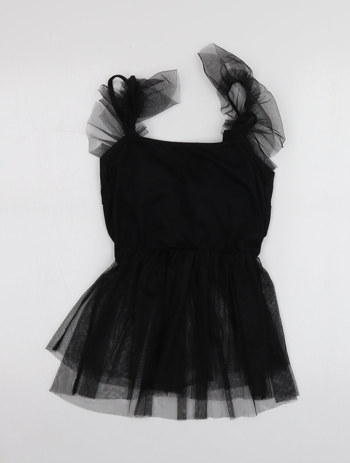 Saw if First Womens Black  Polyester Basic T-Shirt Size S V-Neck
