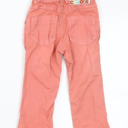 Marese Girls Pink  Cotton Capri Jeans Size 18-24 Months  Button