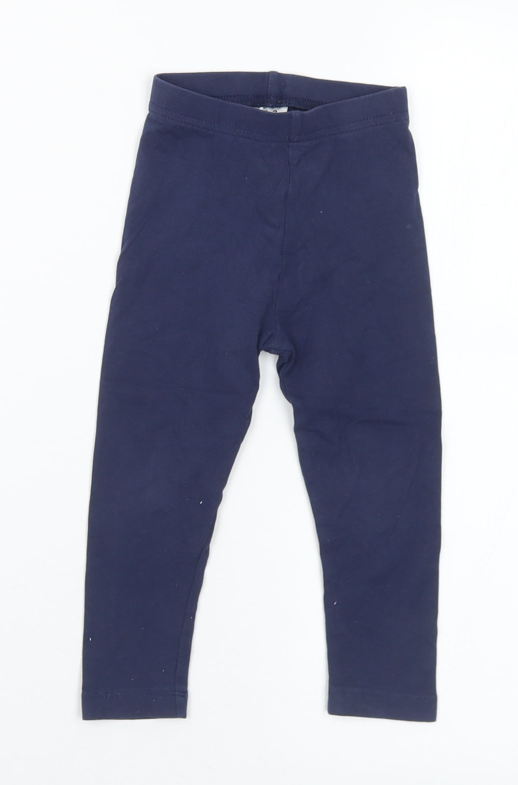 George Girls Blue  Cotton Capri Leggings Size 18-24 Months