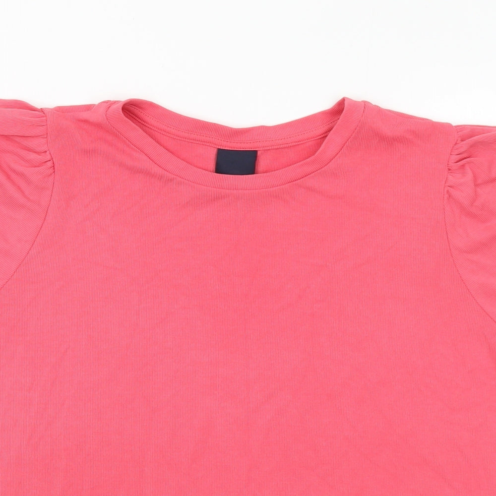 Luxzuz Womens Pink  Modal Basic T-Shirt Size S Crew Neck