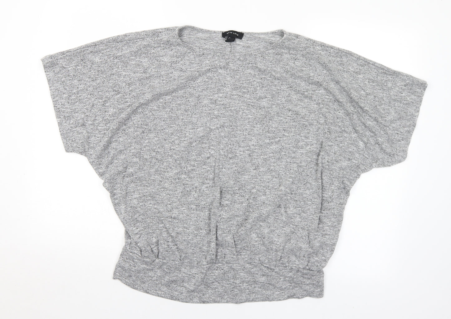 New Look Womens Grey Round Neck  Polyester Pullover Jumper Size L