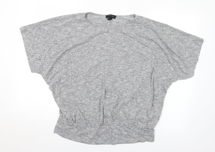 New Look Womens Grey Round Neck  Polyester Pullover Jumper Size L