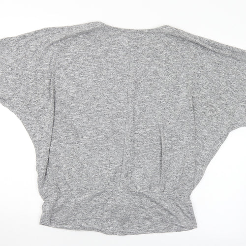 New Look Womens Grey Round Neck  Polyester Pullover Jumper Size L