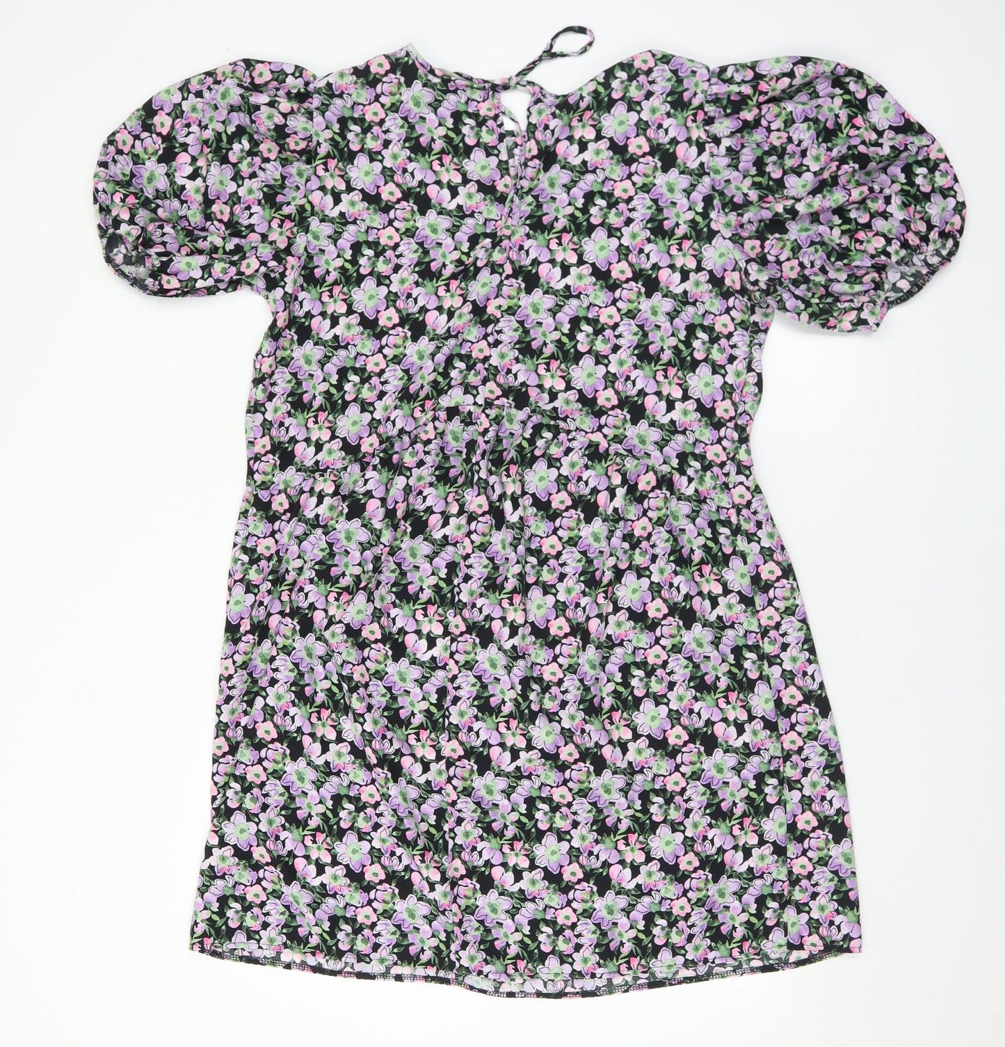 George Womens Multicoloured Floral Polyester A-Line  Size 16  Round Neck