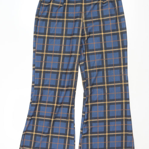 Chemistry Womens Multicoloured Plaid Polyester Trousers  Size 25 in L31 in Regular