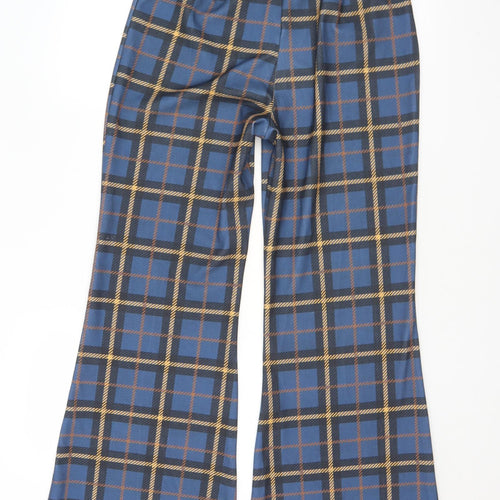 Chemistry Womens Multicoloured Plaid Polyester Trousers  Size 25 in L31 in Regular