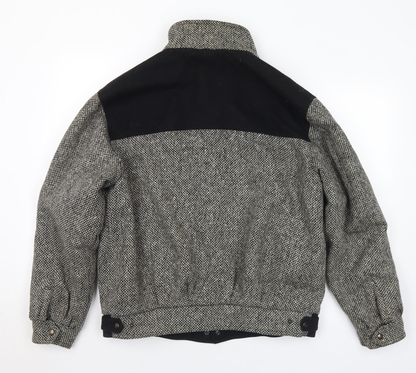 Jaeger Mens Grey   Pea Coat Coat Size M  Zip