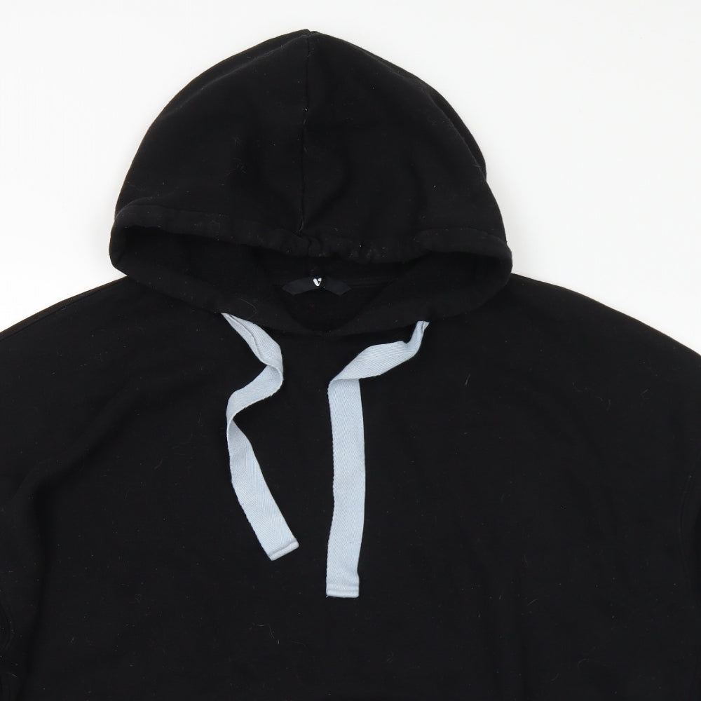 Very Womens Black  Polyester Pullover Hoodie Size 24