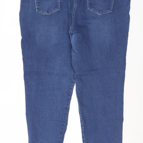 TU Womens Blue  Cotton Skinny Jeans Size 22 L29 in Regular Button