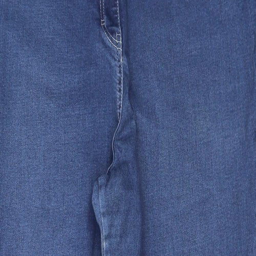 TU Womens Blue  Cotton Skinny Jeans Size 22 L29 in Regular Button