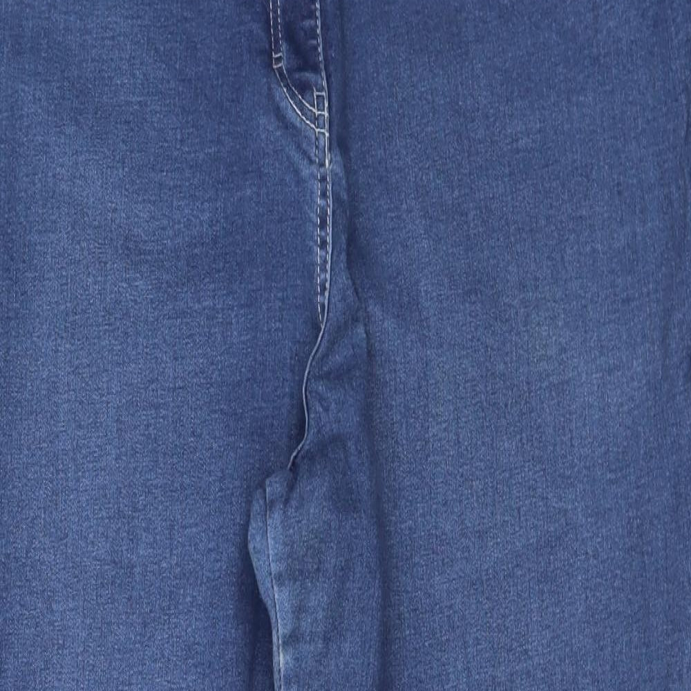 TU Womens Blue  Cotton Skinny Jeans Size 22 L29 in Regular Button
