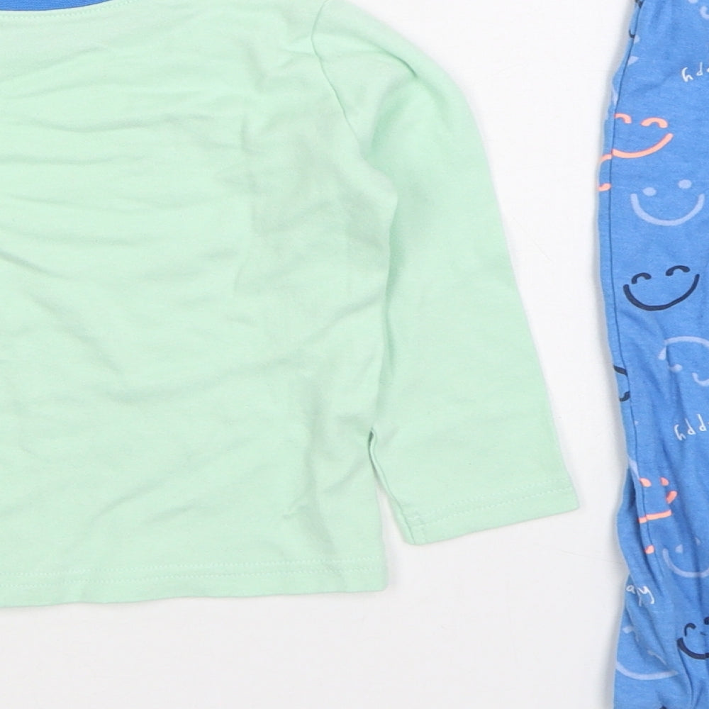 Dunnes Stores Boys Multicoloured Geometric 100% Cotton  Pyjama Set Size 2-3 Years  Pullover