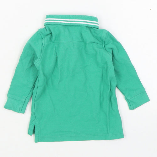 Dunnes Stores Boys Green  100% Cotton Basic Polo Size 3-6 Months Collared Pullover - Ireland