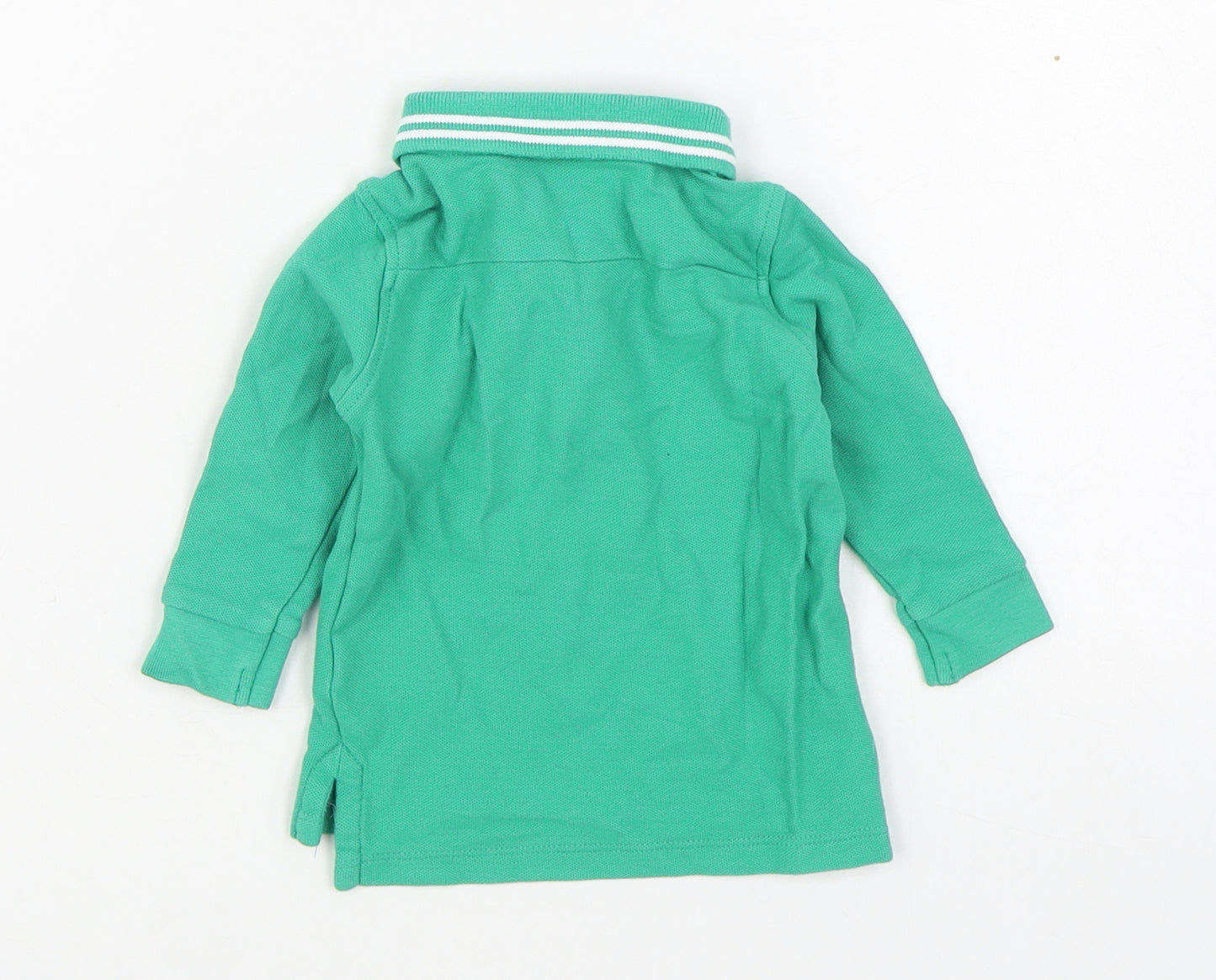 Dunnes Stores Boys Green  100% Cotton Basic Polo Size 3-6 Months Collared Pullover - Ireland