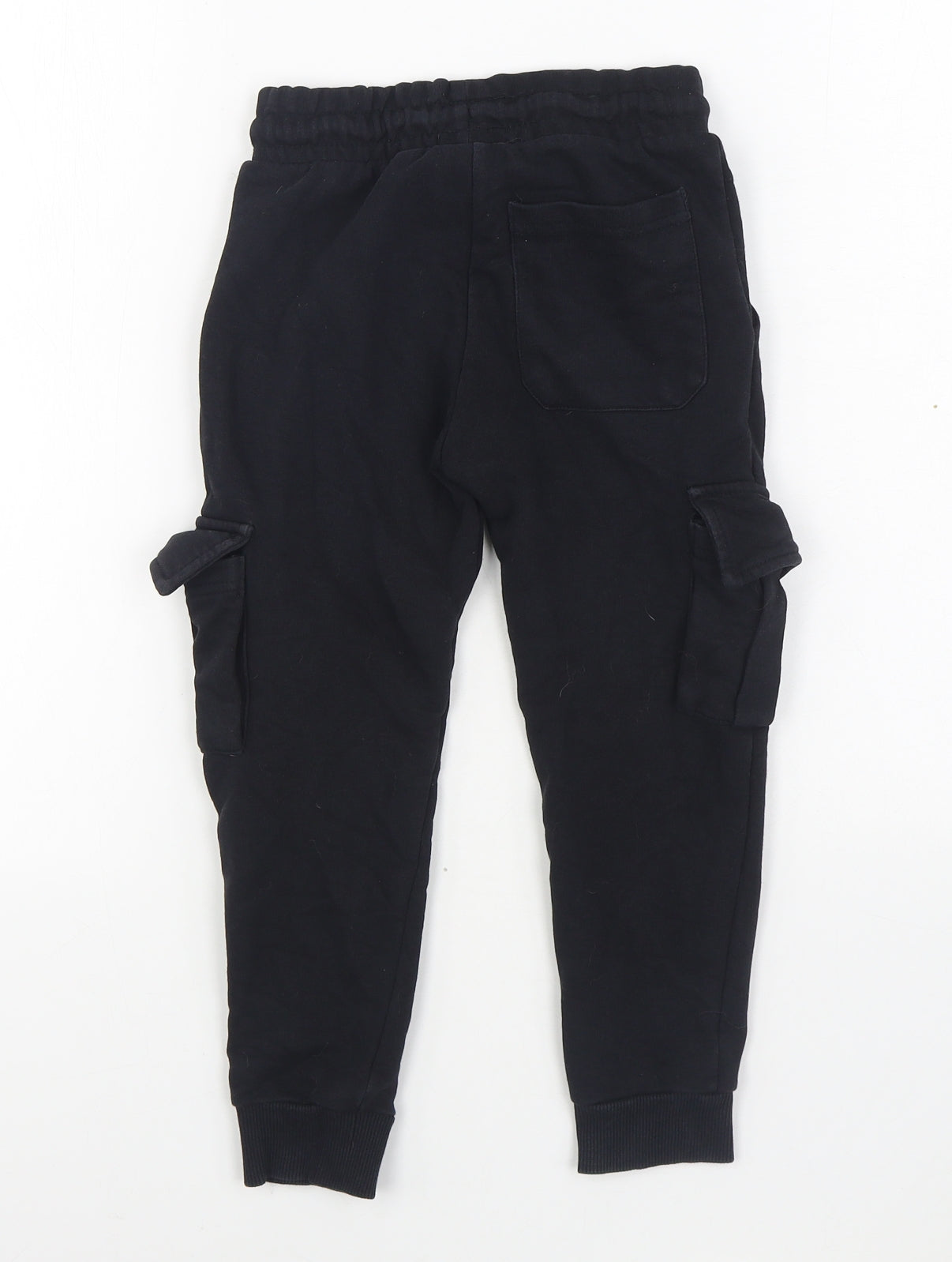 F&F Boys Black  Cotton Jogger Trousers Size 5-6 Years  Regular Tie - Nerf