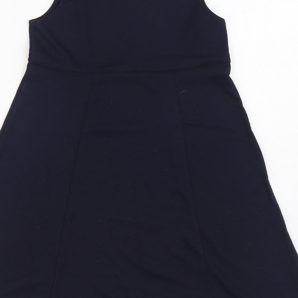 George Girls Blue  Polyester A-Line  Size 10-11 Years  Round Neck Pullover