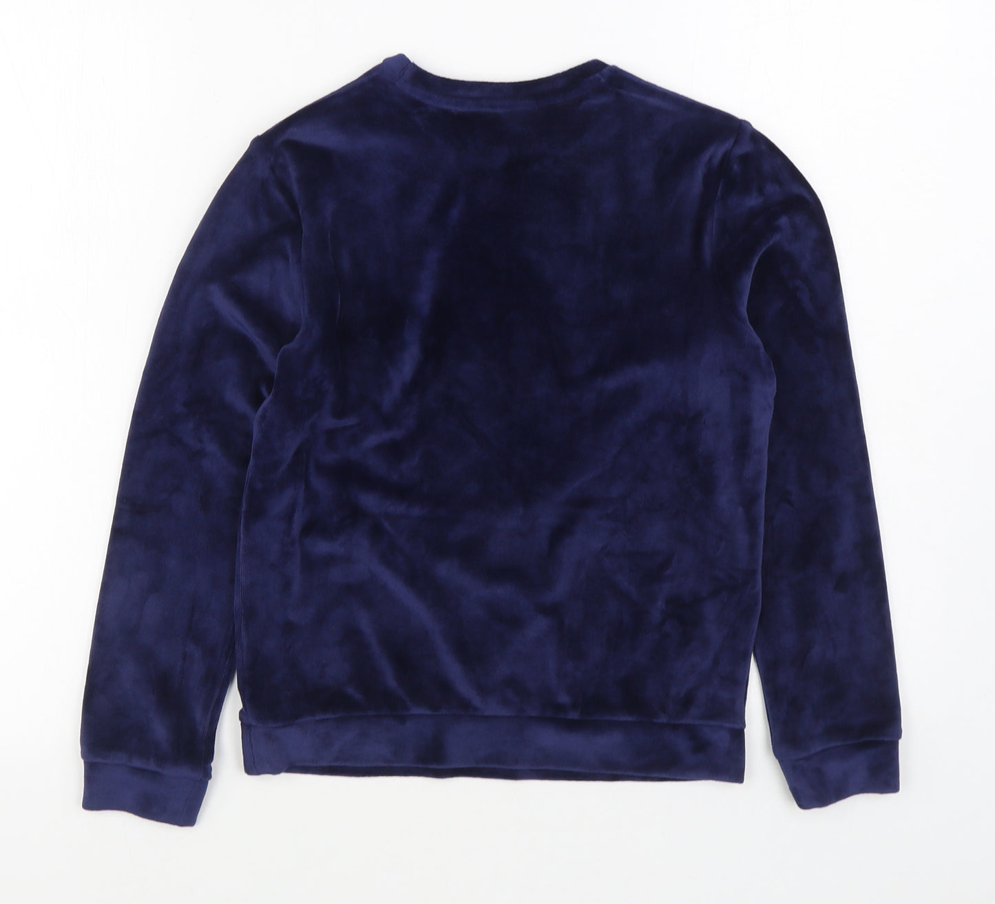 George Girls Blue Solid Polyester Top Pyjama Top Size 9-10 Years  Pullover