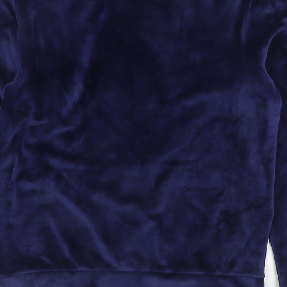 George Girls Blue Solid Polyester Top Pyjama Top Size 9-10 Years  Pullover