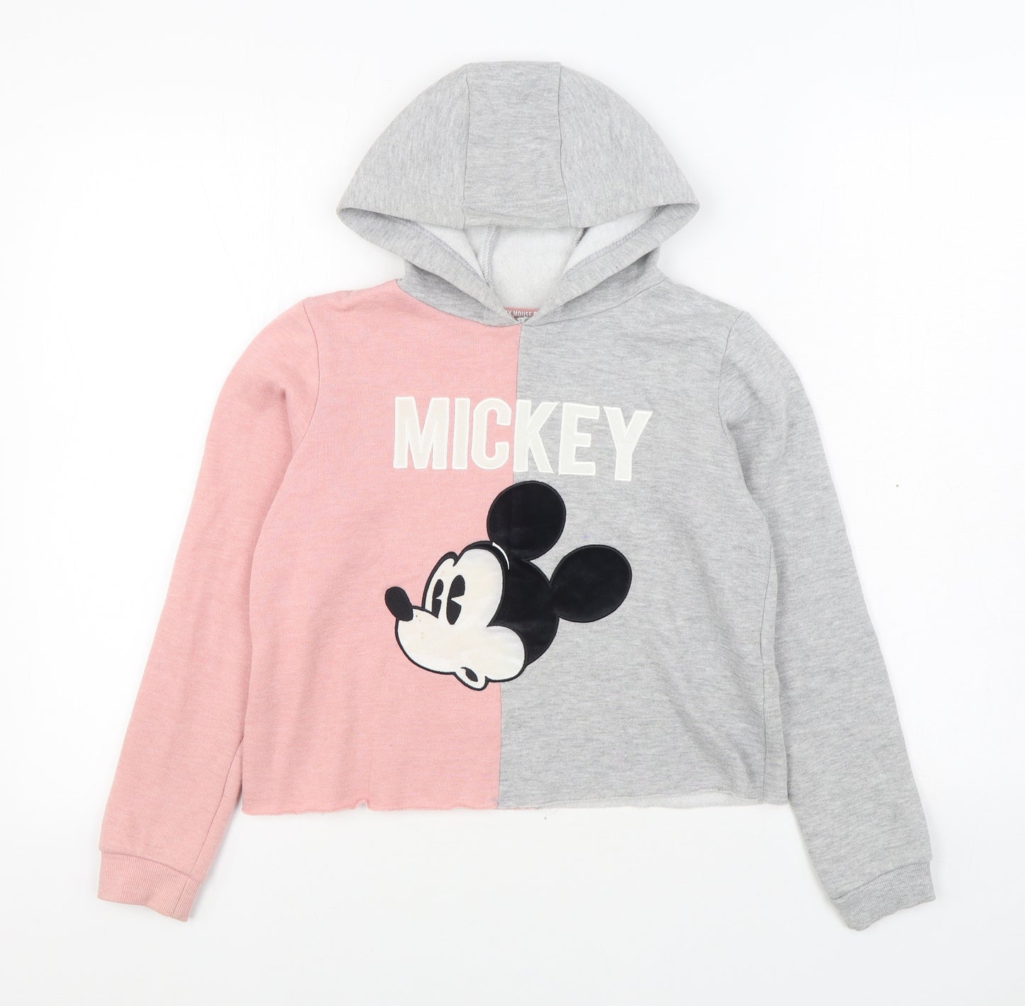 Primark Girls Grey  Cotton Pullover Hoodie Size 11-12 Years  Pullover - Disney