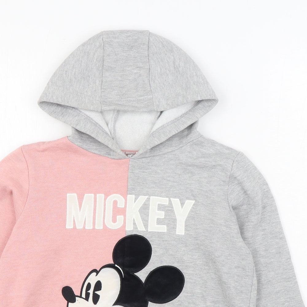 Primark Girls Grey  Cotton Pullover Hoodie Size 11-12 Years  Pullover - Disney