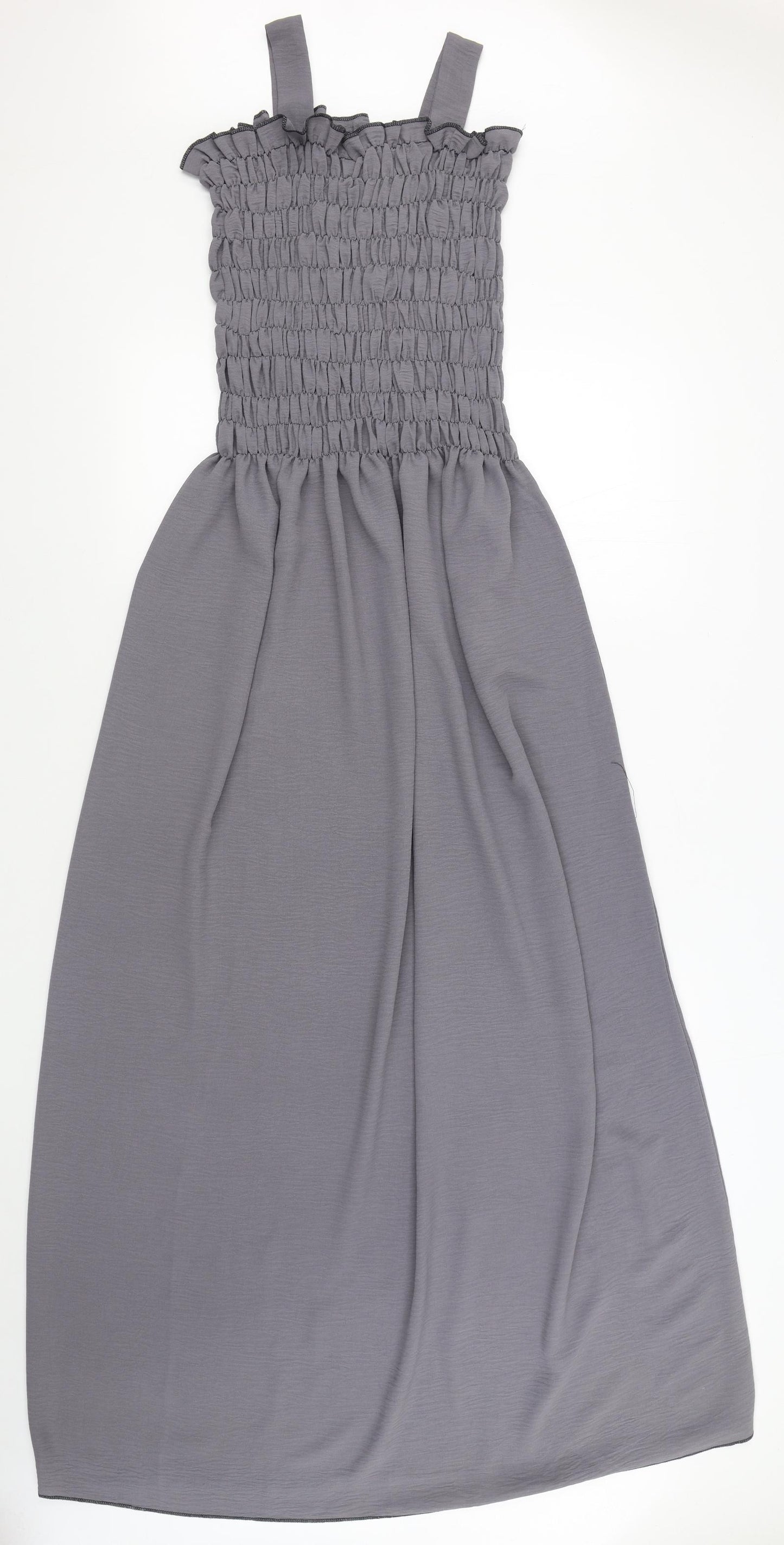 Preworn Womens Grey  Polyester Maxi  Size XL  Square Neck Pullover