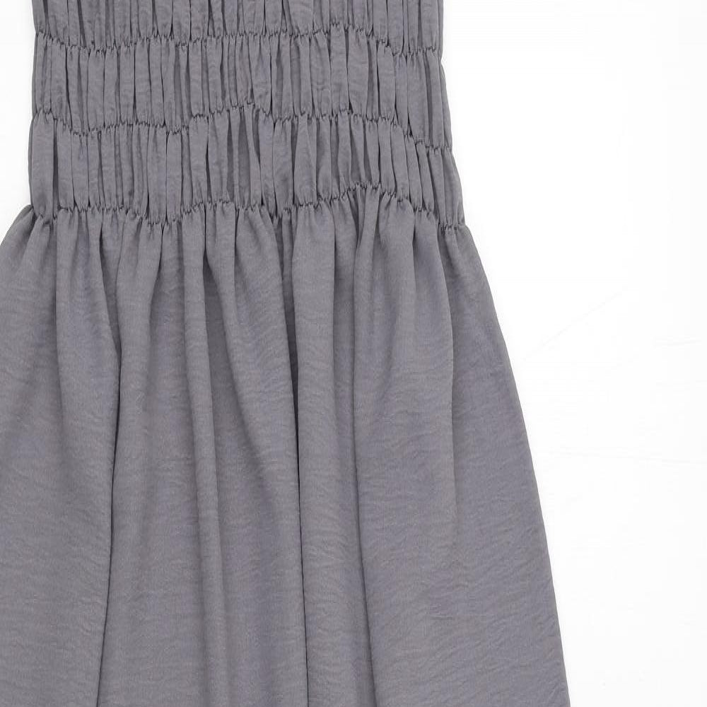 Preworn Womens Grey  Polyester Maxi  Size XL  Square Neck Pullover