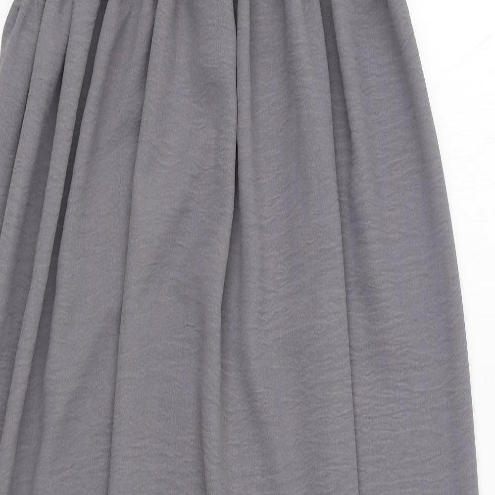 Preworn Womens Grey  Polyester Maxi  Size XL  Square Neck Pullover