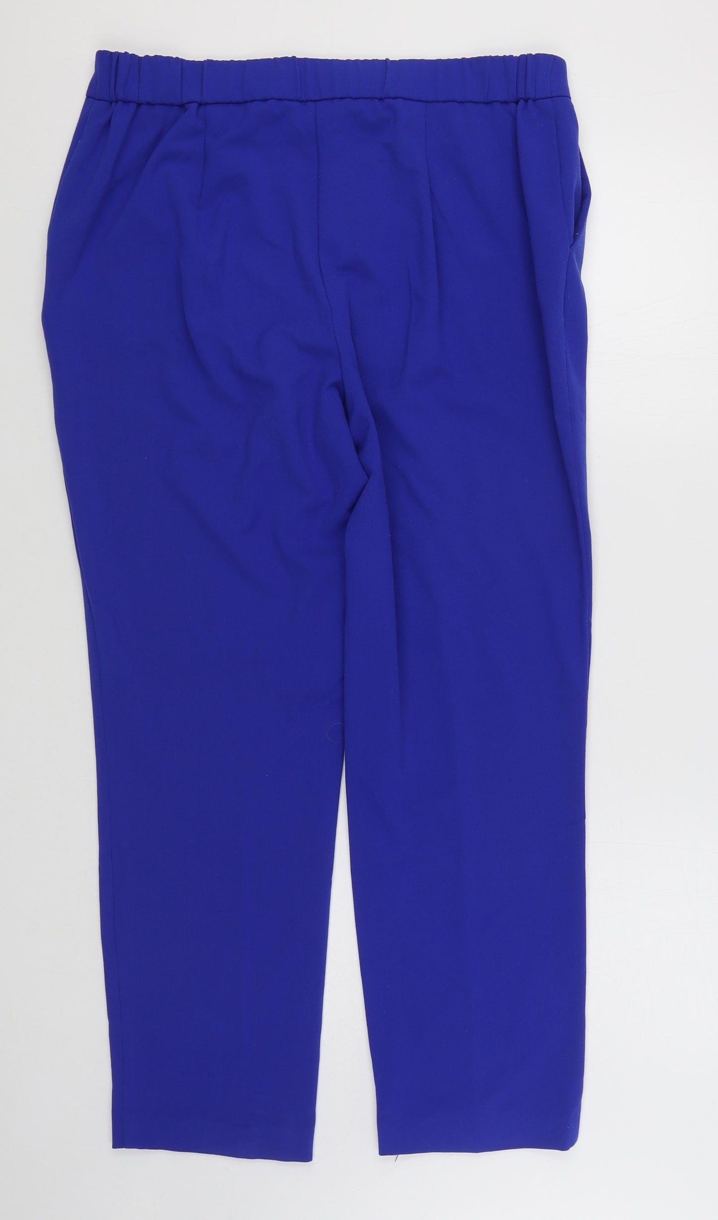 Kaleidoscope Womens Blue  Polyester Trousers  Size 16 L29 in Regular Zip